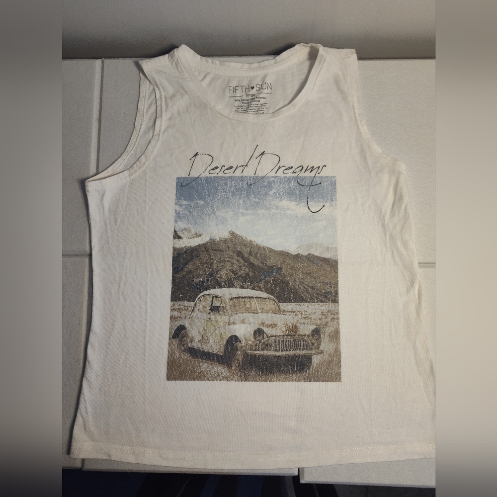 Fifth Sun White Desert Dreams Tank Size L #417